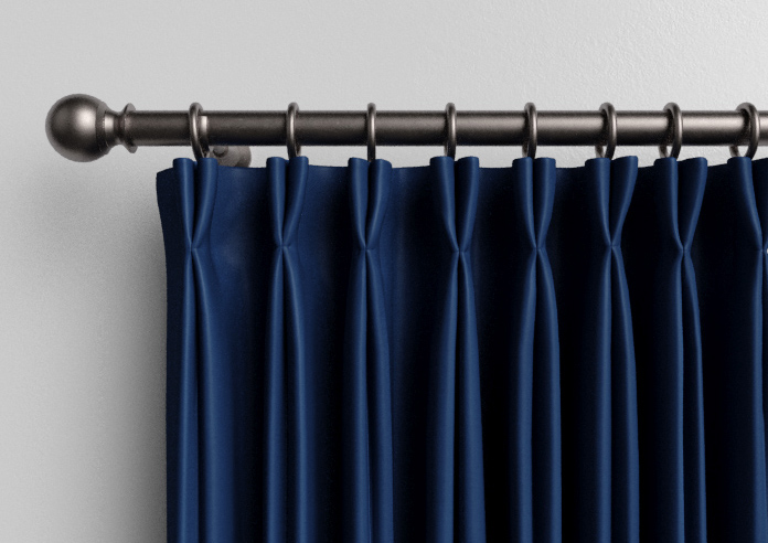 Shima Faux Silk, Indigo - Made to Measure Curtains - Image 10